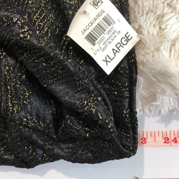 JM COLLECTION Black Embossed Floral Blouse - Picture 9 of 9